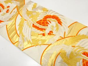 アンティーク　鳳凰模様織り出し袋帯（材料）